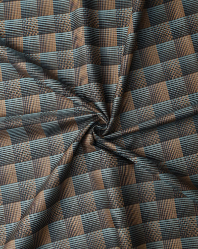 CHECKS PATTERN GIZA COTTON FABRIC (WIDTH - 58 INCHES)