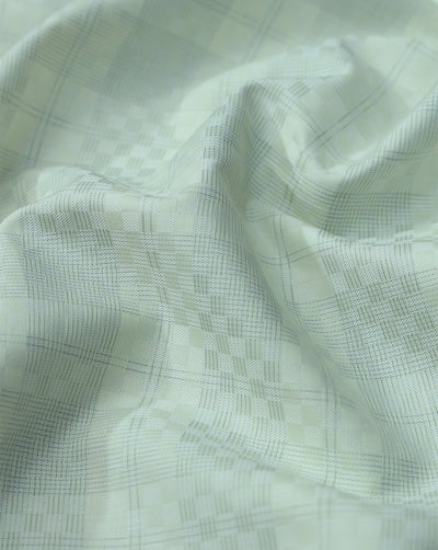 CHECKS PATTERN GIZA COTTON FABRIC (WIDTH - 58 INCHES)