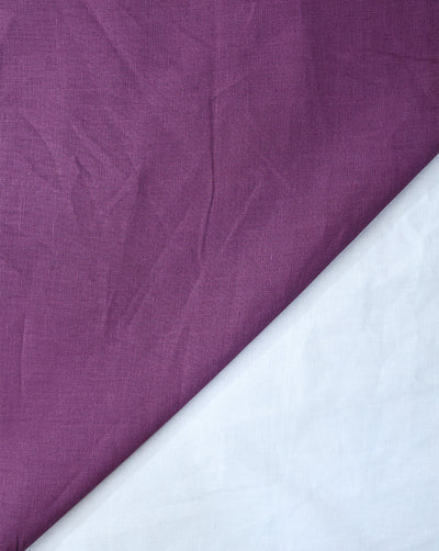 PURPLE PLAIN LINEN SHIRTING FABRIC