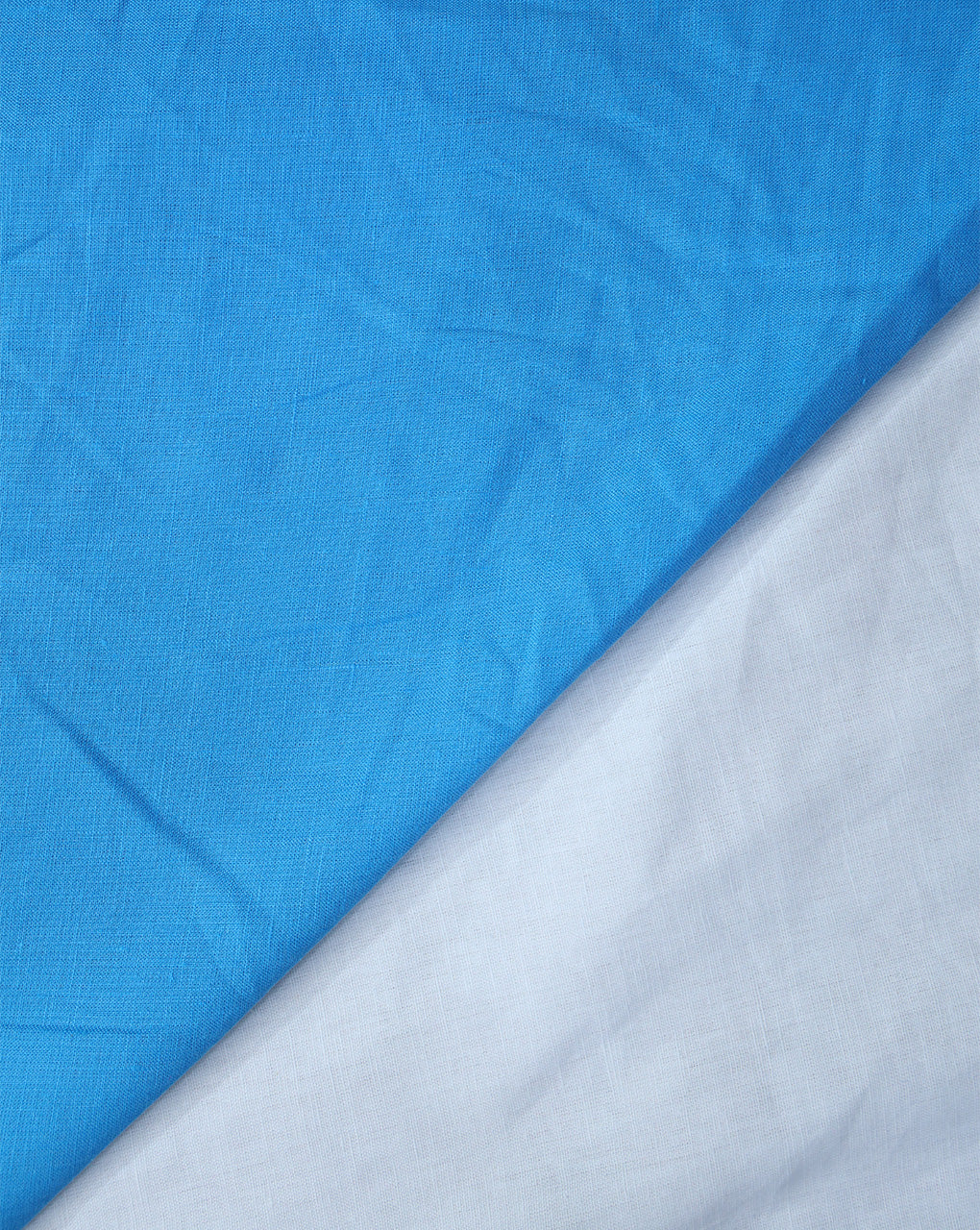 TRUE BLUE PLAIN LINEN SHIRTING FABRIC