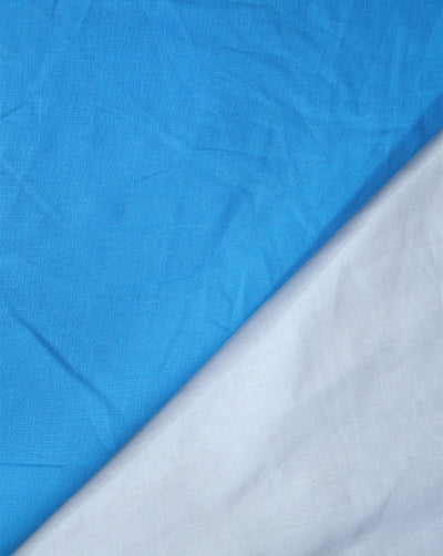 TRUE BLUE PLAIN LINEN SHIRTING FABRIC