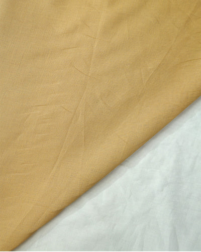 TAN PLAIN LINEN SHIRTING FABRIC