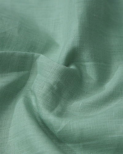 LIGHT MINT GREEN PLAIN LINEN SHIRTING FABRIC