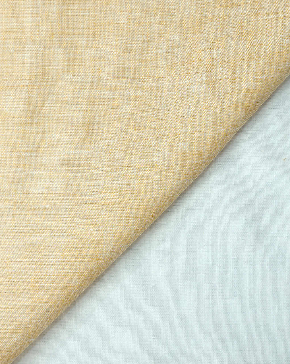 LIGHT YELLOW PLAIN LINEN CHAMBRAY FABRIC