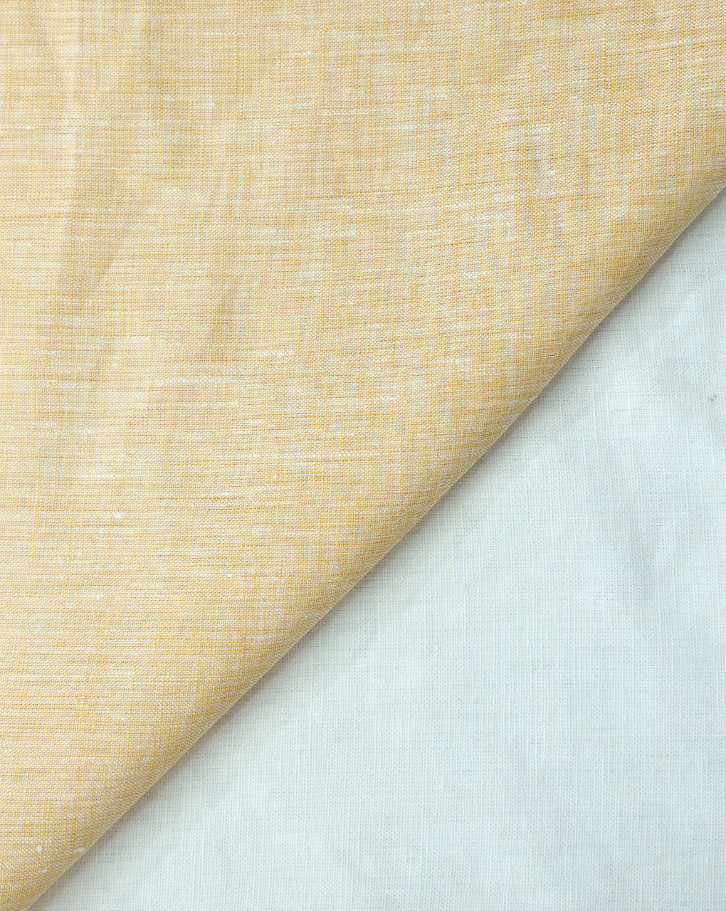 LIGHT YELLOW PLAIN LINEN CHAMBRAY FABRIC