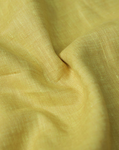 MUSTARD PLAIN LINEN CHAMBRAY FABRIC