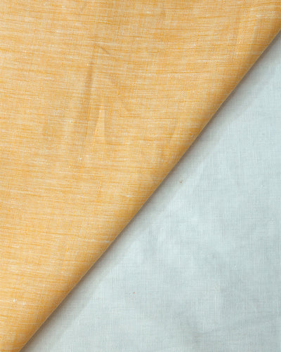 LIGHT ORANGE PLAIN LINEN CHAMBRAY FABRIC