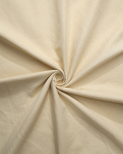 OFF WHITE PLAIN LINEN SHIRTING FABRIC