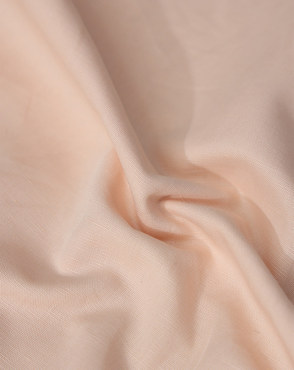 PEACH PLAIN LINEN SHIRTING FABRIC