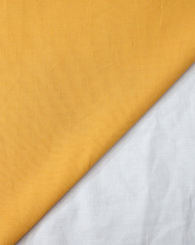 SAFFRON PLAIN LINEN SHIRTING FABRIC