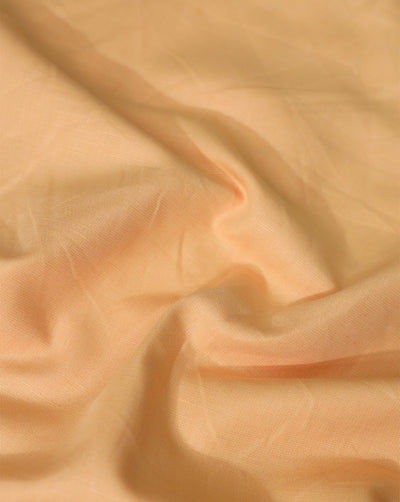 DARK PEACH PLAIN LINEN SHIRTING FABRIC