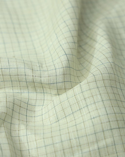 CHECKS PATTERN LINEN FABRIC