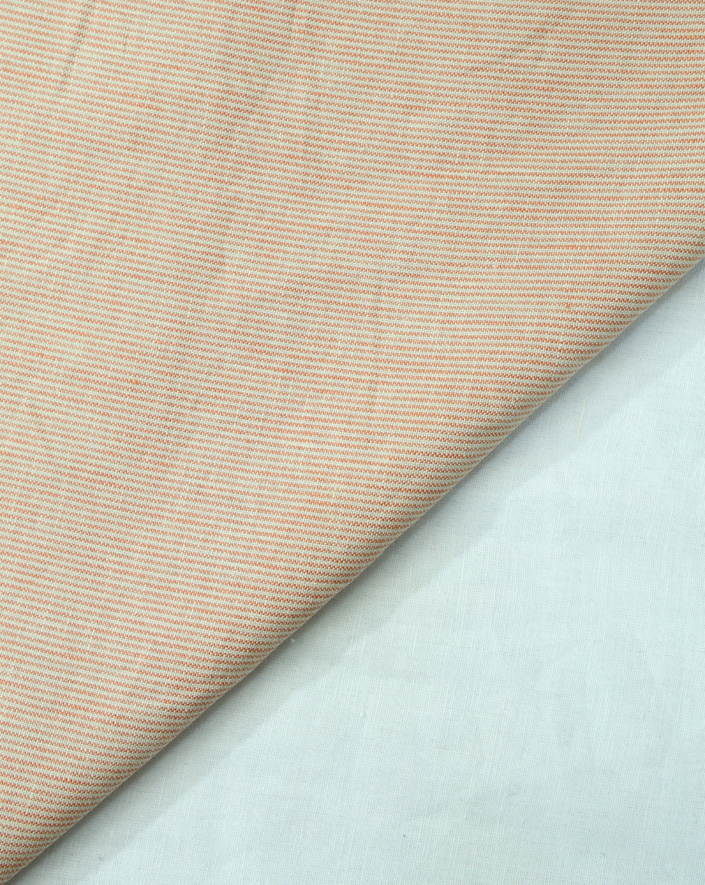 DULL ORANGE LINEN SUITING FABRIC