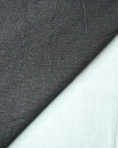 DARK BROWN LINEN SUITING FABRIC