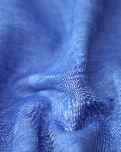 INK BLUE LINEN SUITING FABRIC