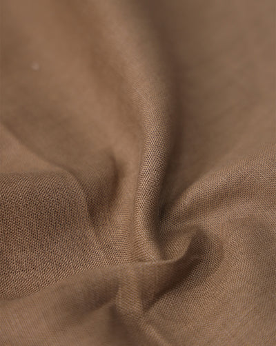 BROWN LINEN SUITING FABRIC