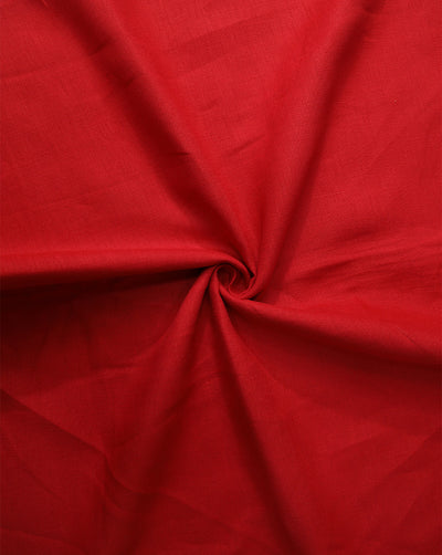 DARK RED LINEN SUITING FABRIC
