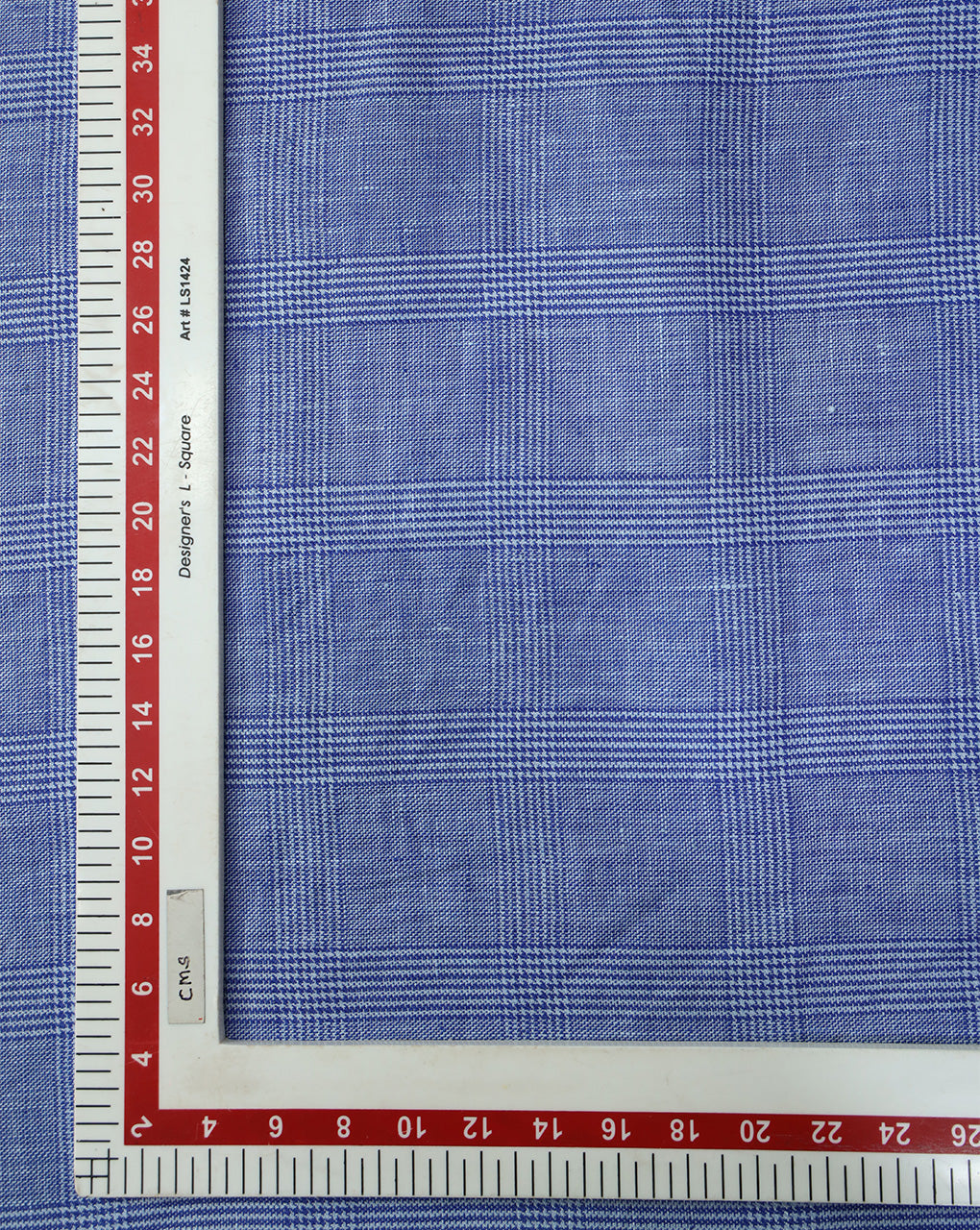 INK BLUE STRIPES LINEN SUITING FABRIC