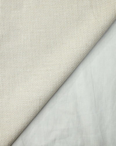 BEIGE-WHITE LINEN SUITING FABRIC