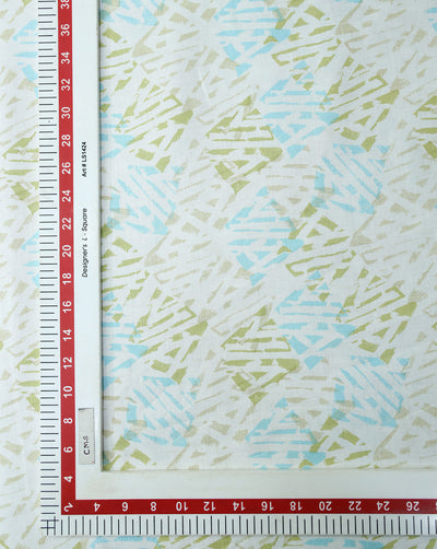 MULTICOLOR PRINTED LINEN FABRIC