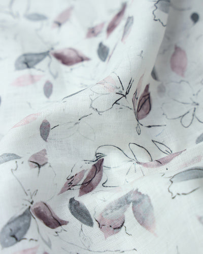 MULTICOLOR PRINTED LINEN FABRIC