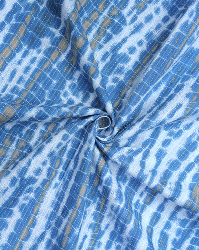 MULTICOLOR ABSTRACT DESIGN COTTON PRINTED FABRIC