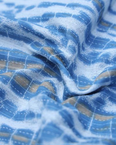 MULTICOLOR ABSTRACT DESIGN COTTON PRINTED FABRIC