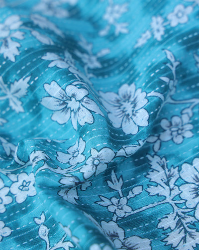 MULTICOLOR FLORAL DESIGN COTTON PRINTED FABRIC