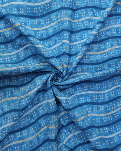 MULTICOLOR ABSTRACT DESIGN COTTON PRINTED FABRIC