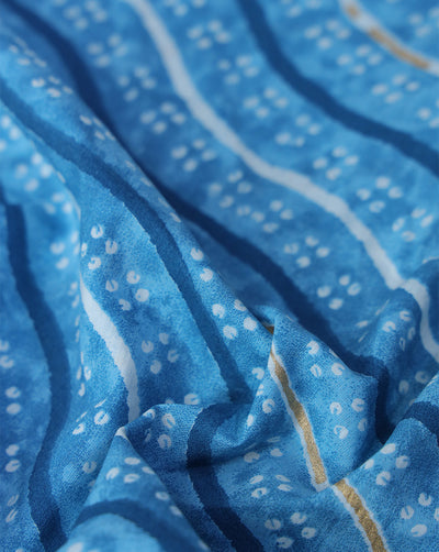 MULTICOLOR ABSTRACT DESIGN COTTON PRINTED FABRIC