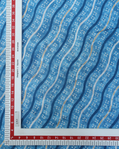 MULTICOLOR ABSTRACT DESIGN COTTON PRINTED FABRIC