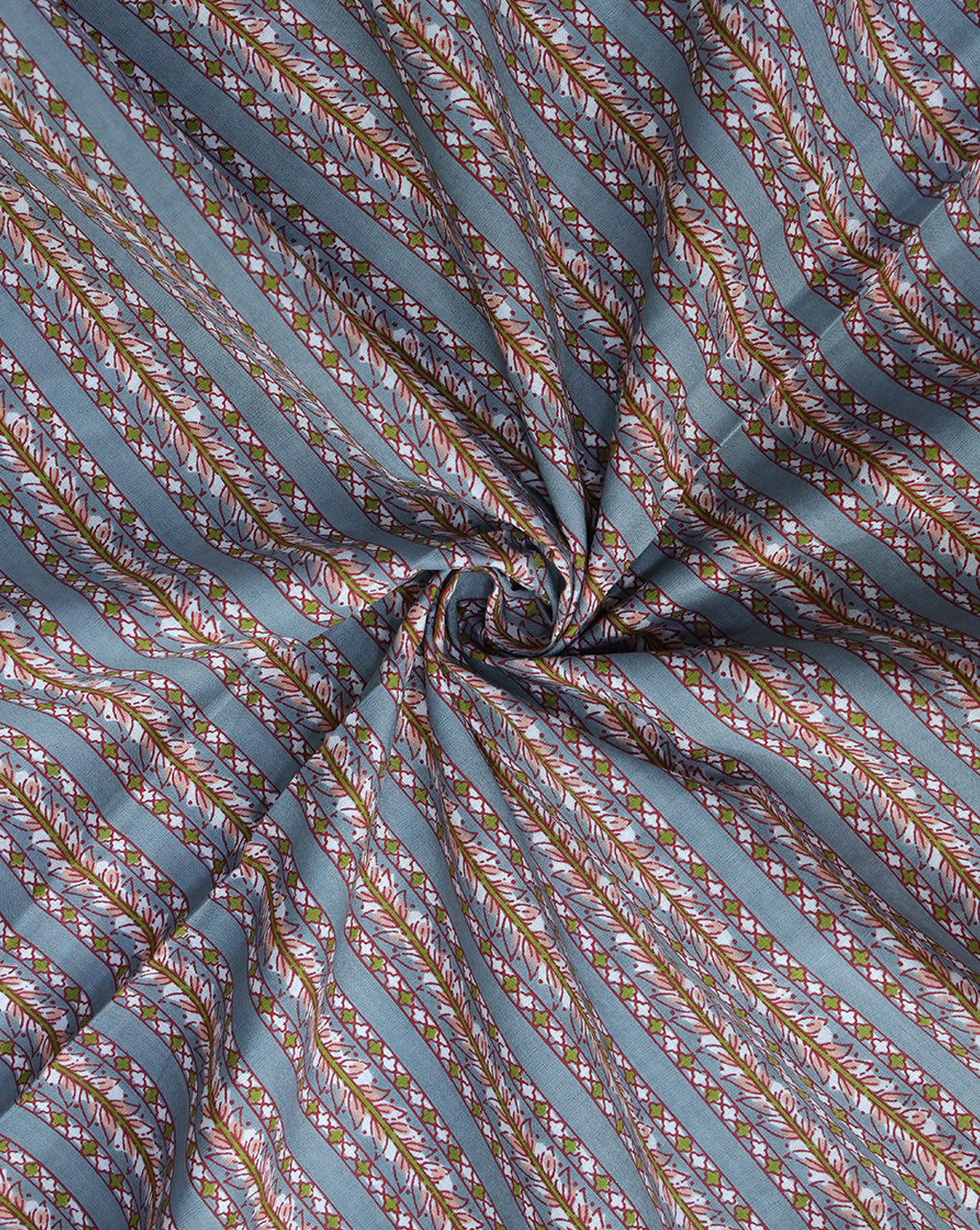 MULTICOLOR ABSTRACT DESIGN COTTON PRINTED FABRIC