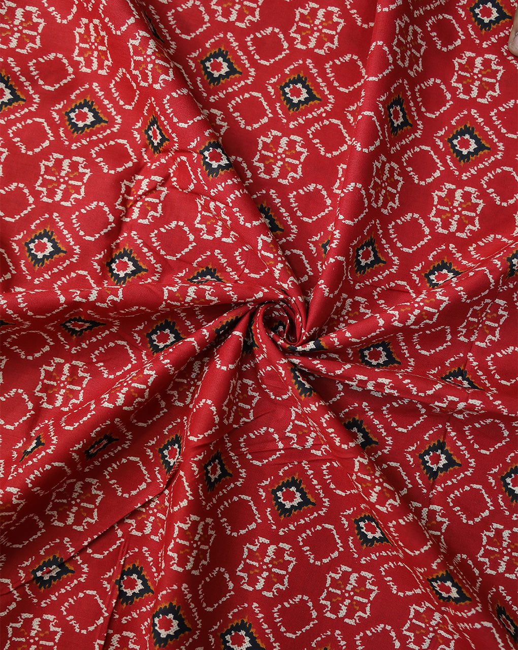 MULTICOLOR ABSTRACT DESIGN COTTON PRINTED FABRIC