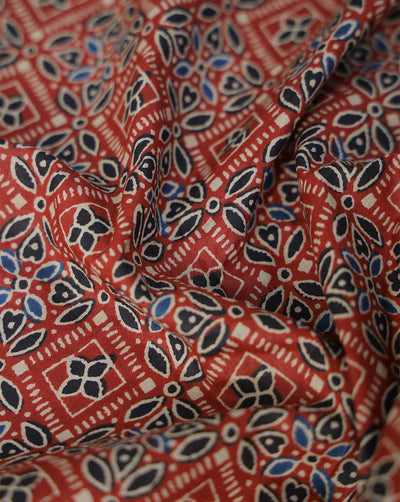MULTICOLOR ABSTRACT DESIGN COTTON PRINTED FABRIC