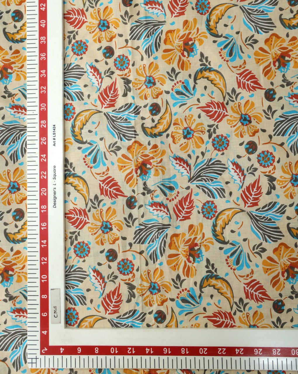 MULTICOLOR COTTON CAMBRIC PRINTED FABRIC