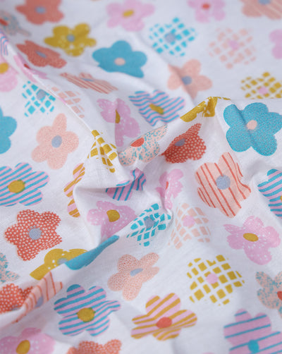 MULTICOLOR COTTON CAMBRIC PRINTED FABRIC