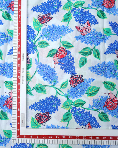 MULTICOLOR COTTON CAMBRIC PRINTED FABRIC