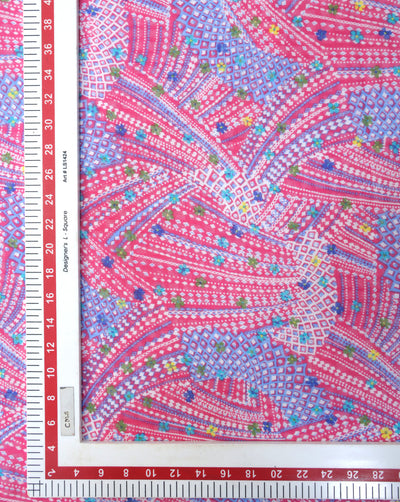 POLYESTER GEORGETTE PRINTED FABRIC (WIDTH-56 INCHES)