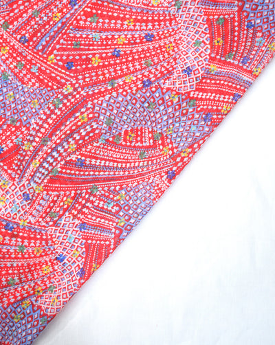 POLYESTER GEORGETTE PRINTED FABRIC (WIDTH-56 INCHES)