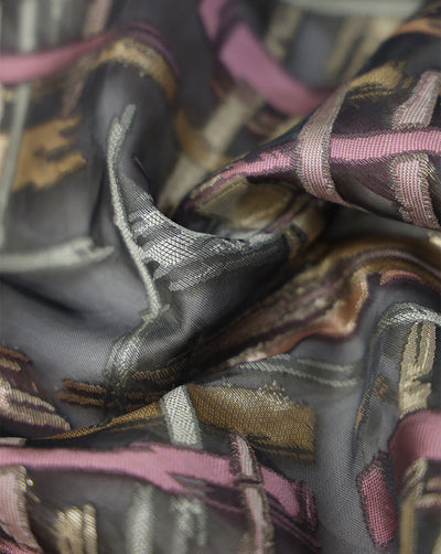 POLYESTER ORGANZA JACQUARD FABRIC (WIDTH 54 INCHES)