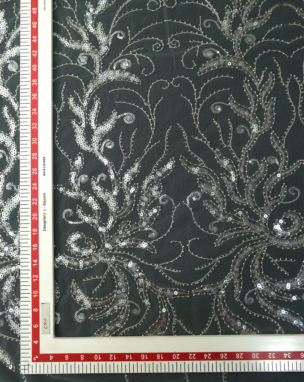 POLYESTER NET SEQUINS FABRIC