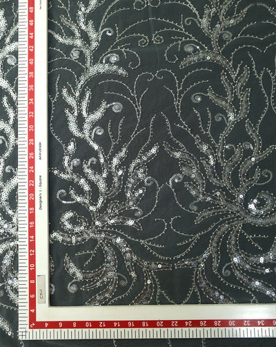 POLYESTER NET SEQUINS FABRIC
