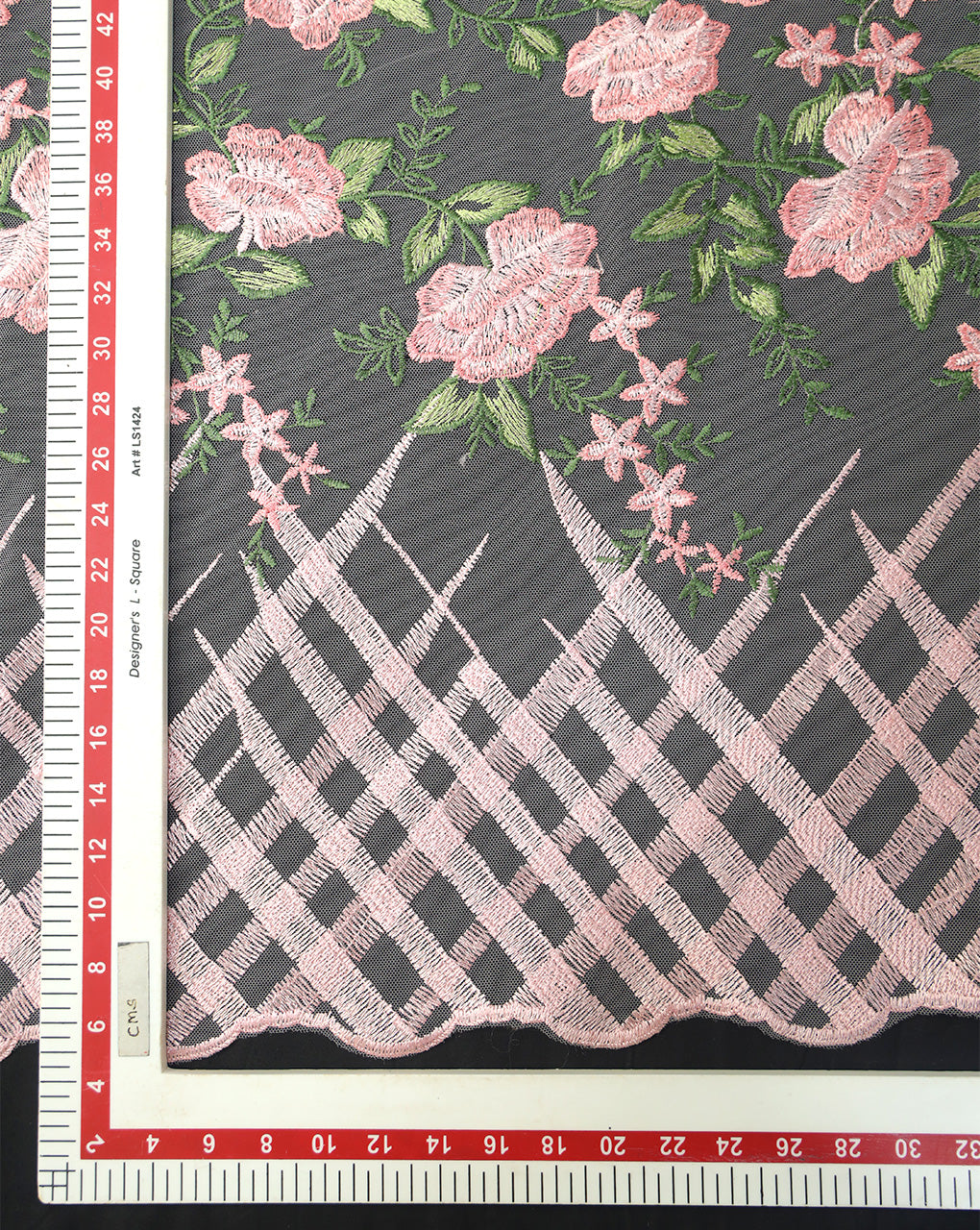 POLYESTER NET EMBROIDERY FABRIC