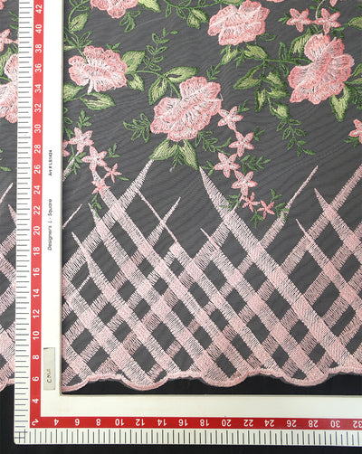 POLYESTER NET EMBROIDERY FABRIC