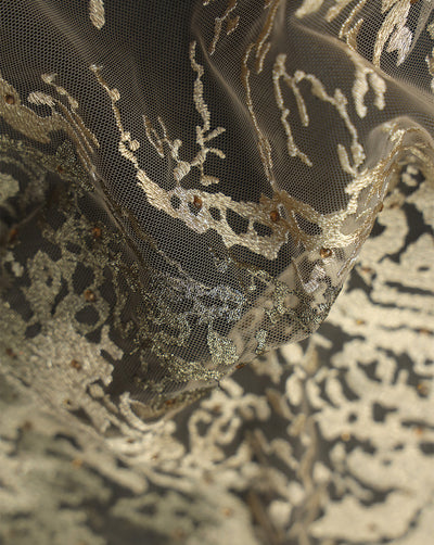 POLYESTER NET EMBROIDERY FABRIC