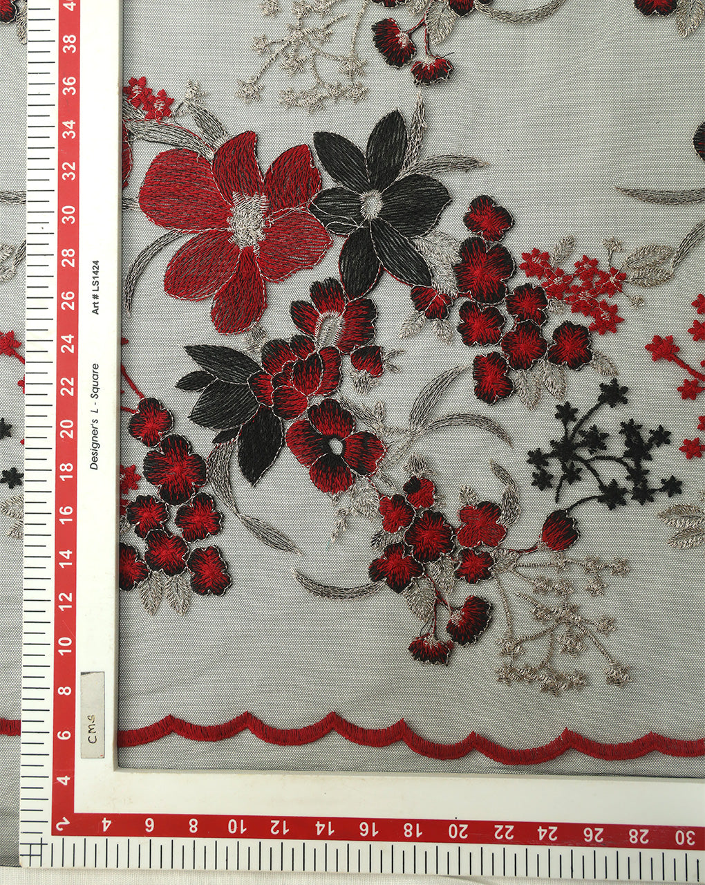 POLYESTER NET EMBROIDERY FABRIC