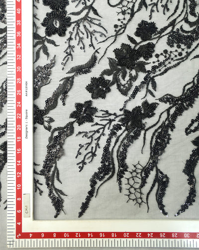 POLYESTER NET EMBROIDERY FABRIC