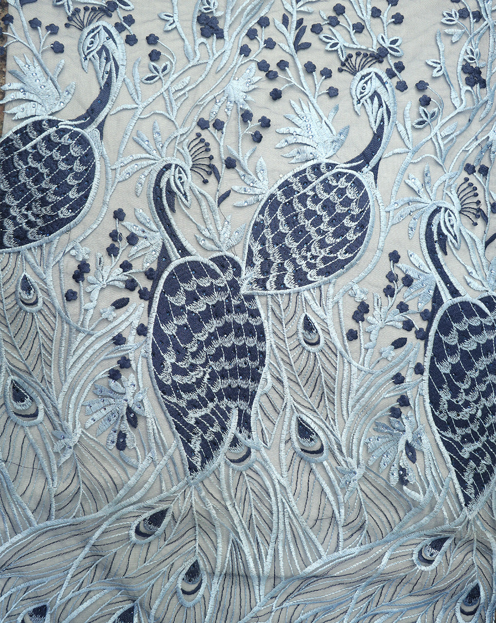 POLYESTER NET EMBROIDERY FABRIC