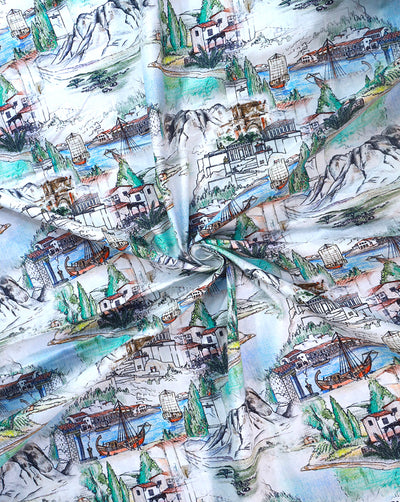 COTTON POPLIN PRINTED FABRIC