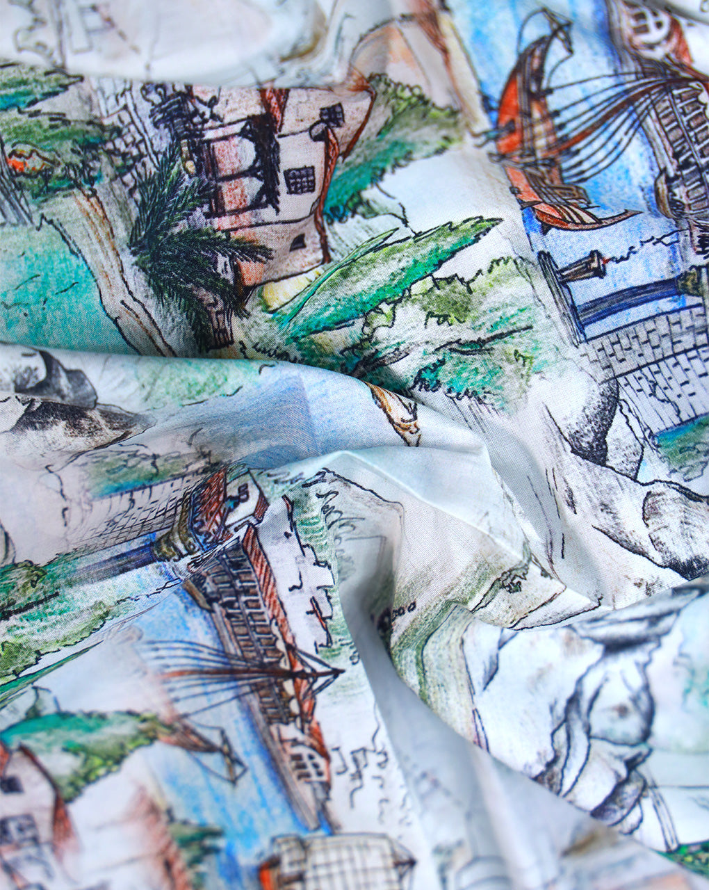 COTTON POPLIN PRINTED FABRIC